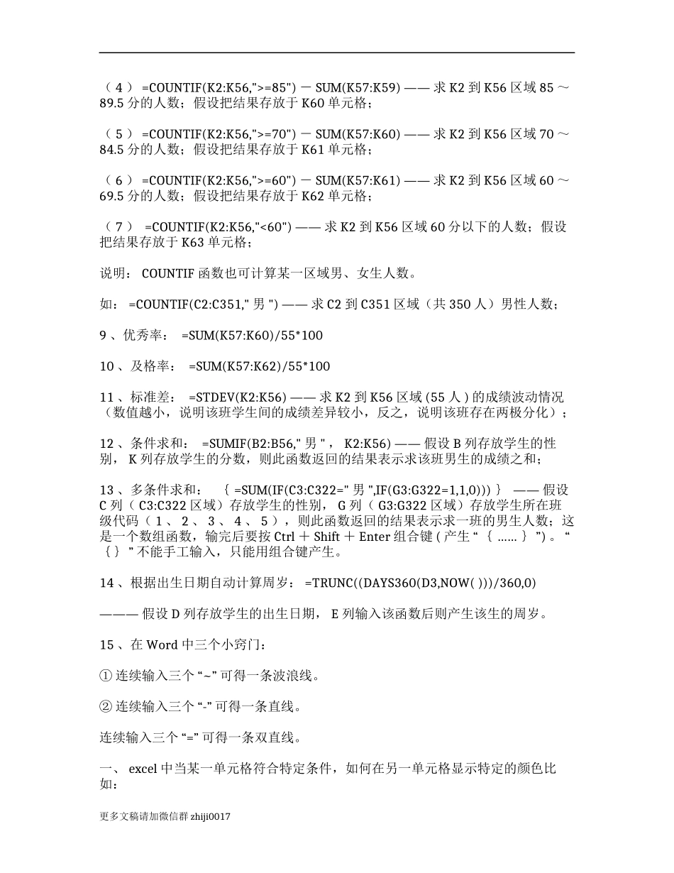最新原创最新Excel常用函数公式大全财务会计.docx_第2页