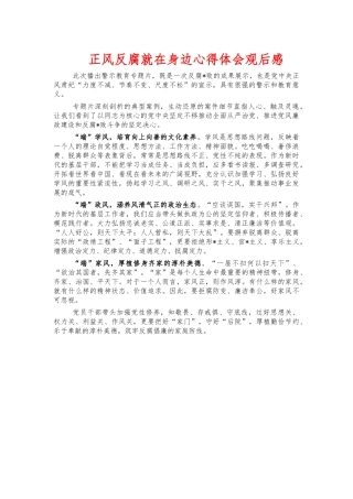 正风反腐就在身边心得体会观后感.docx