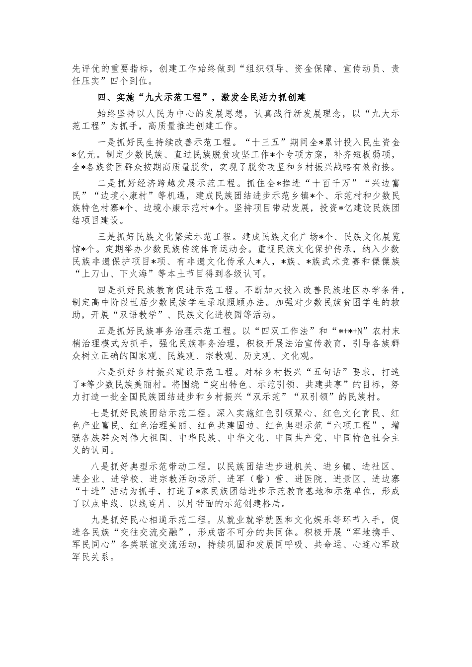 创建民族团结进步示范汇报.docx_第2页