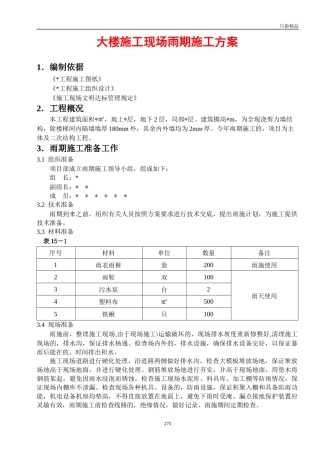 (写作交流)大楼施工现场雨期施工方案.docx