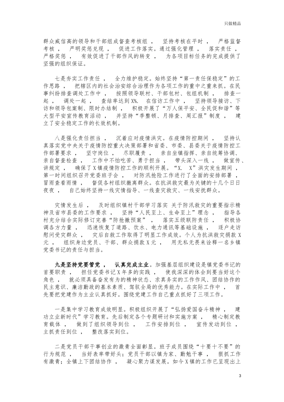 xzjphb2021年乡镇书记述职述廉报告.docx_第3页