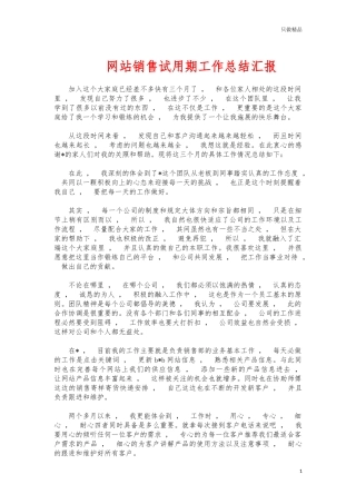 xzjphb网站销售试用期工作总结汇报.docx
