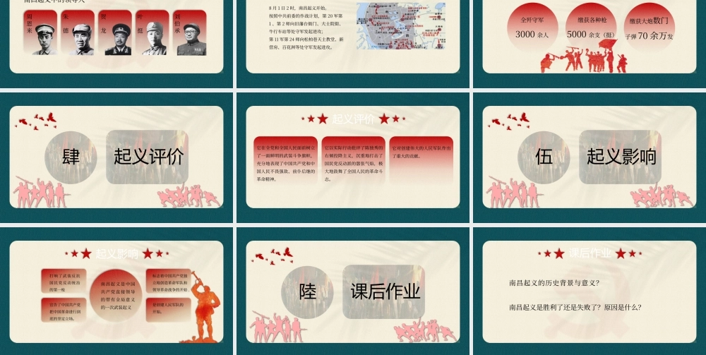 历史课《南昌起义》教育教学PPT课件（带内容）.pptx