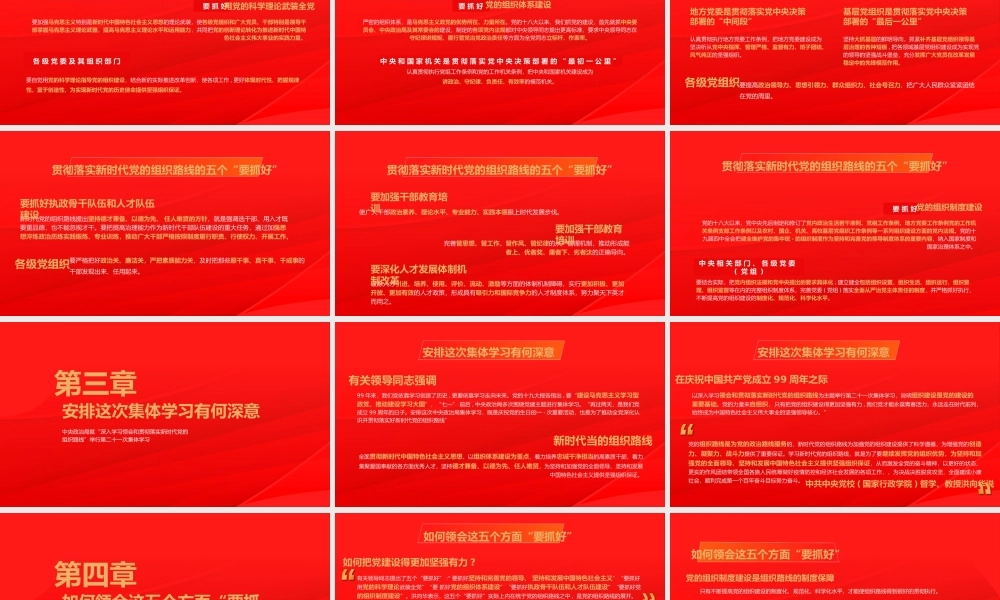“深入学习领会和贯彻落实新时代党的组织路线”第二十一次集体学习PPT课件（带内容）.pptx