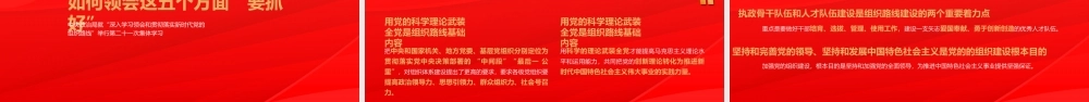 “深入学习领会和贯彻落实新时代党的组织路线”第二十一次集体学习PPT课件（带内容）.pptx
