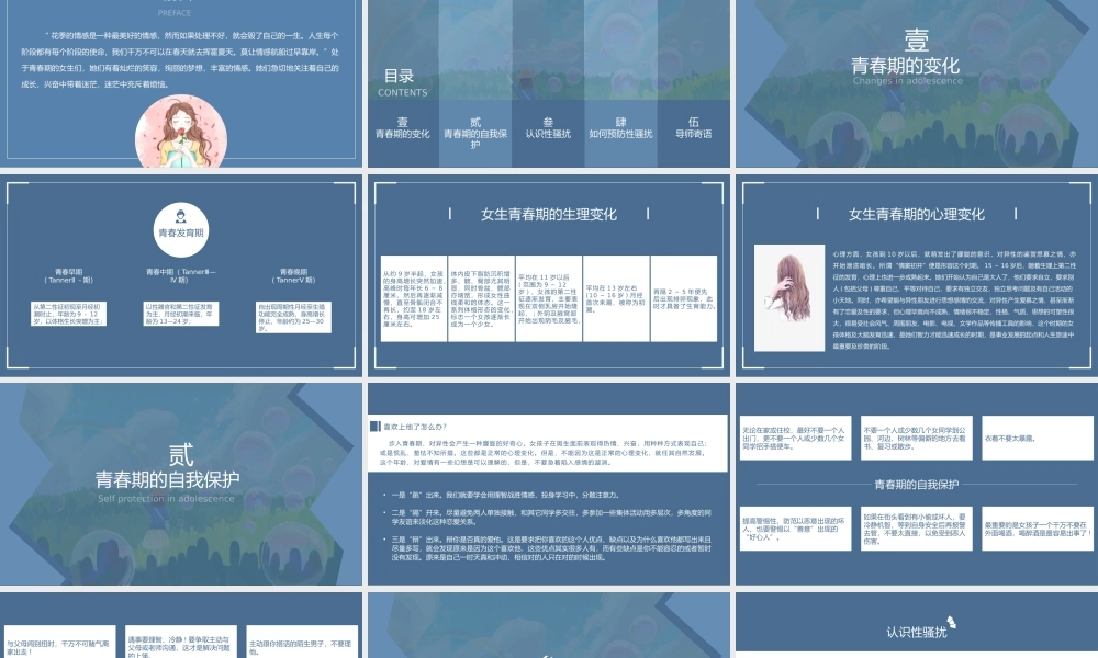 女生青春期心理健康教育预防性侵害安全教育课程PPT课件（带内容）.pptx