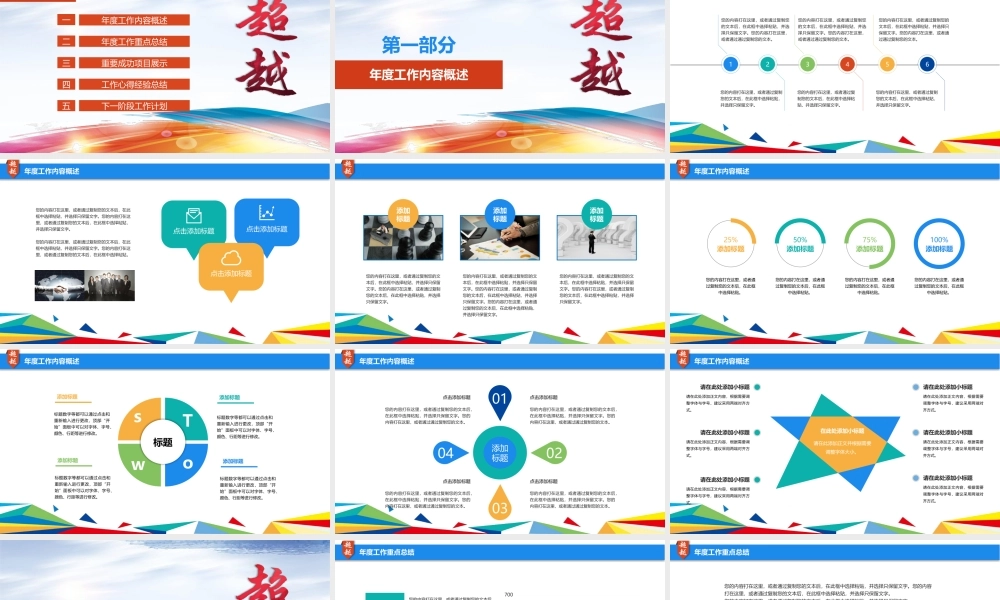 超越—企业 个人工作汇报新年计划 .pptx