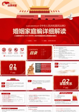 《民法典》婚姻家庭编详细解读PPT课件（带内容）.pptx