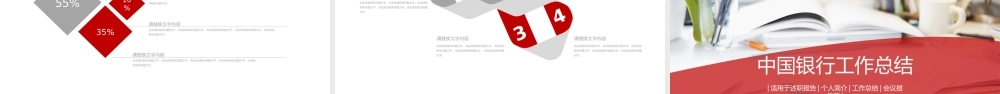中国银行工作总结PPT模板.pptx