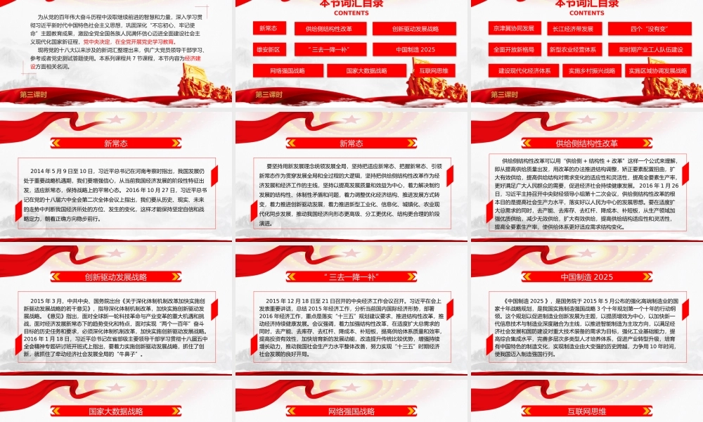 学“习”宝典-十八大以来党员干部应知应会词汇-经济建设篇PPT课件（带内容）.pptx