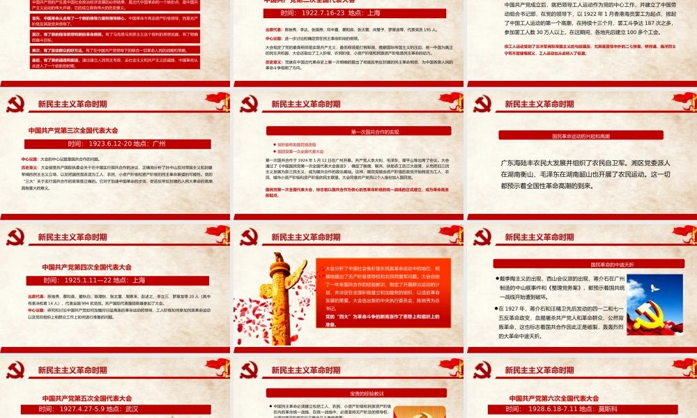 党史学习光辉历程PPT课件（带内容）.pptx
