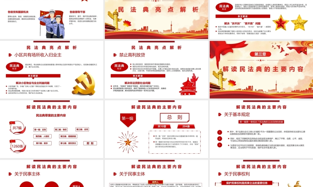 学习《中华人民共和国民法典》PPT课件（带内容）.pptx