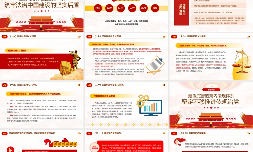 学习《法治中国建设规划（2020－2025年）》第五章至第九章PPT课件（带内容）.pptx