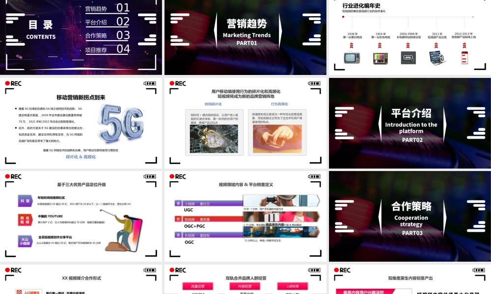 短视频营销推广方案PPT课件（带内容）.pptx