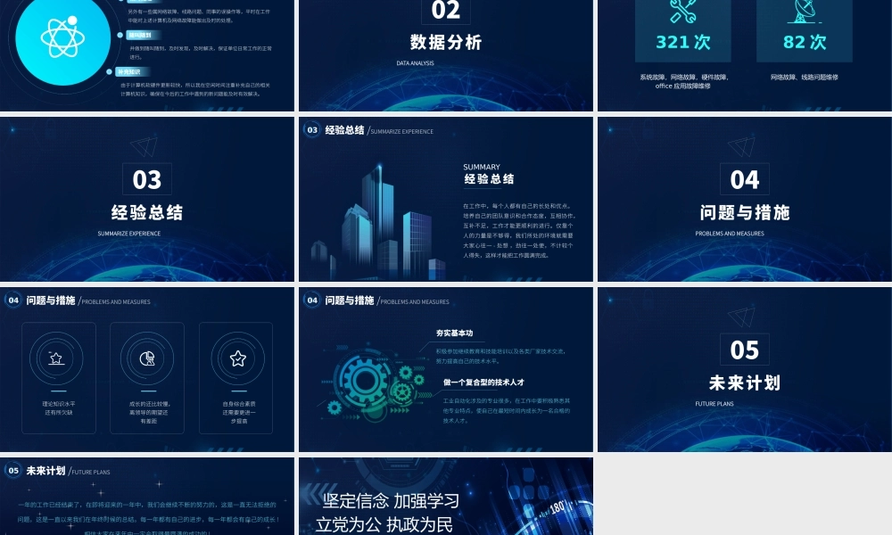 XX互联网企业年度工作个人总结PPT展示材料（带内容）.pptx