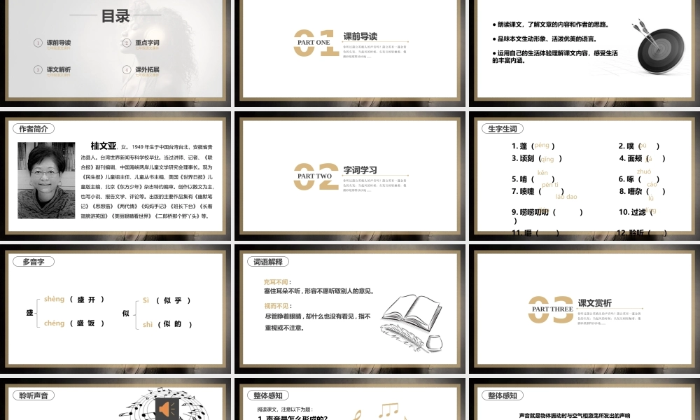 人教版八年级语文教学课件《你一定会听见的》PPT课件（带内容）.pptx