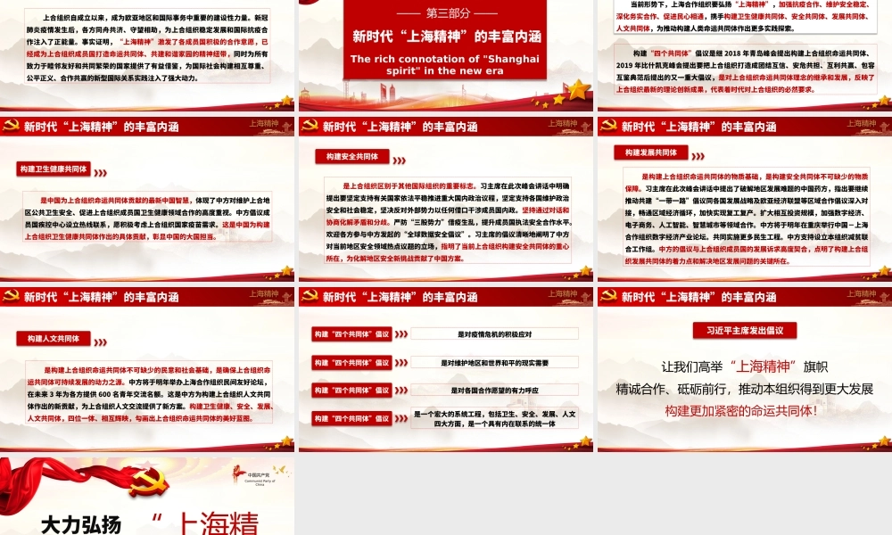 大力弘扬“上海精神”构建更加紧密的命运共同体PPT培训课件（带内容）.pptx