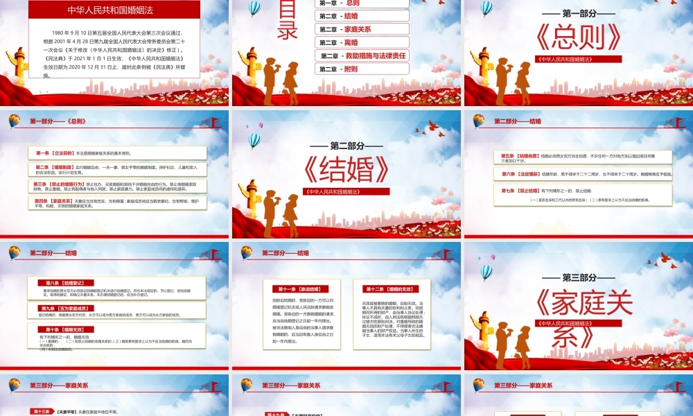 学习最新《中华人民共和国婚姻法》修正PPT课件（带内容）.pptx