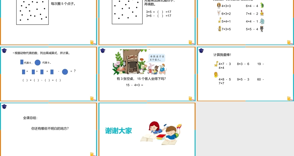 一年级数学下册《乘减》PPT课件（带内容）.pptx