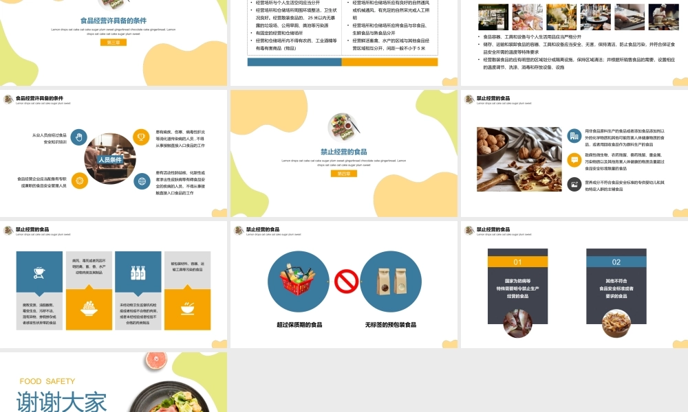 简约清新食品安全教育主题班会PPT课件（带内容）.pptx
