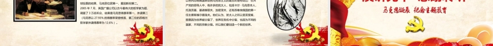 学习马克思主义伟大精神马克思诞辰PPT培训课件（带内容）.pptx