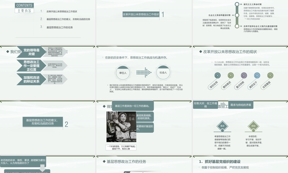 新时期做好基层思想政治工作的思考PPT培训课件（带内容）.pptx