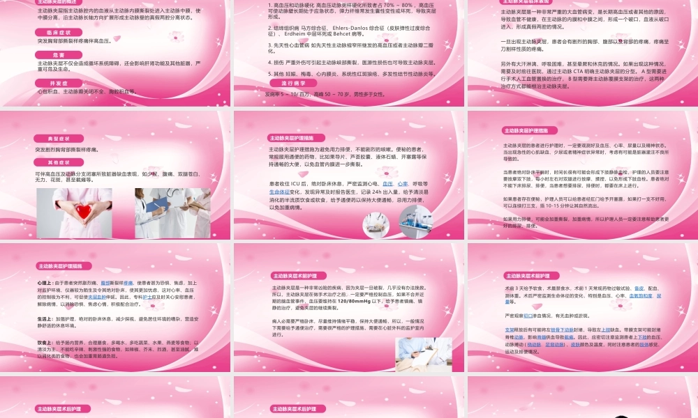 主动脉夹层的护理PPT培训课件（带内容）.pptx