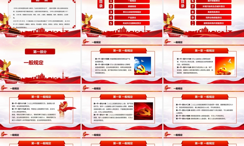 民法典之侵权责任编PPT培训课件（带内容）.pptx