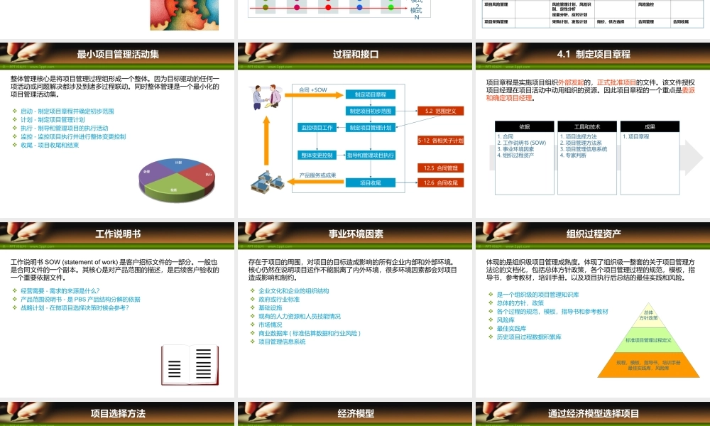 项目管理培训PPT课件（带内容）.ppt