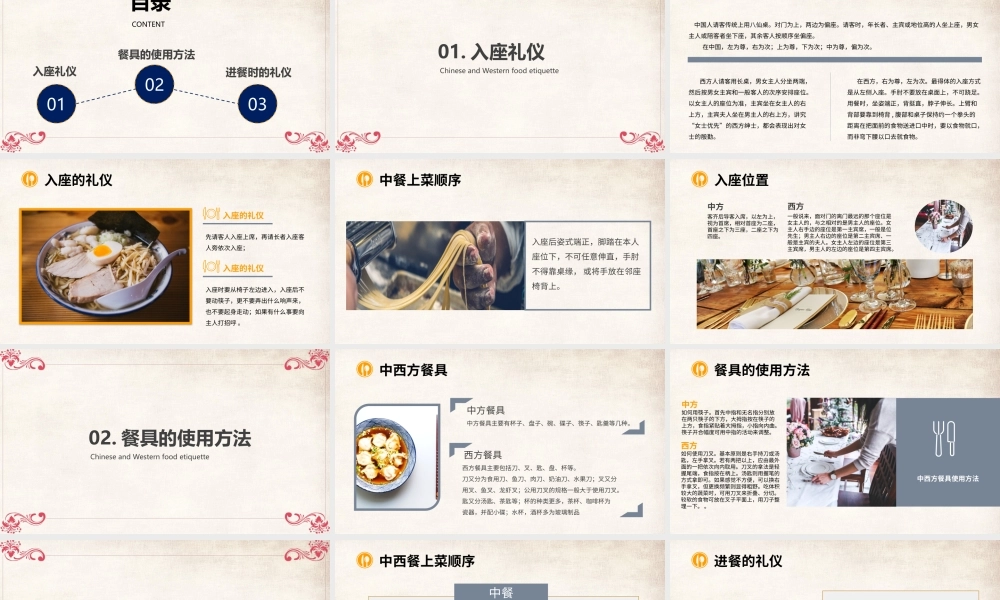 中西餐礼仪知识培训PPT课件（带内容）.pptx