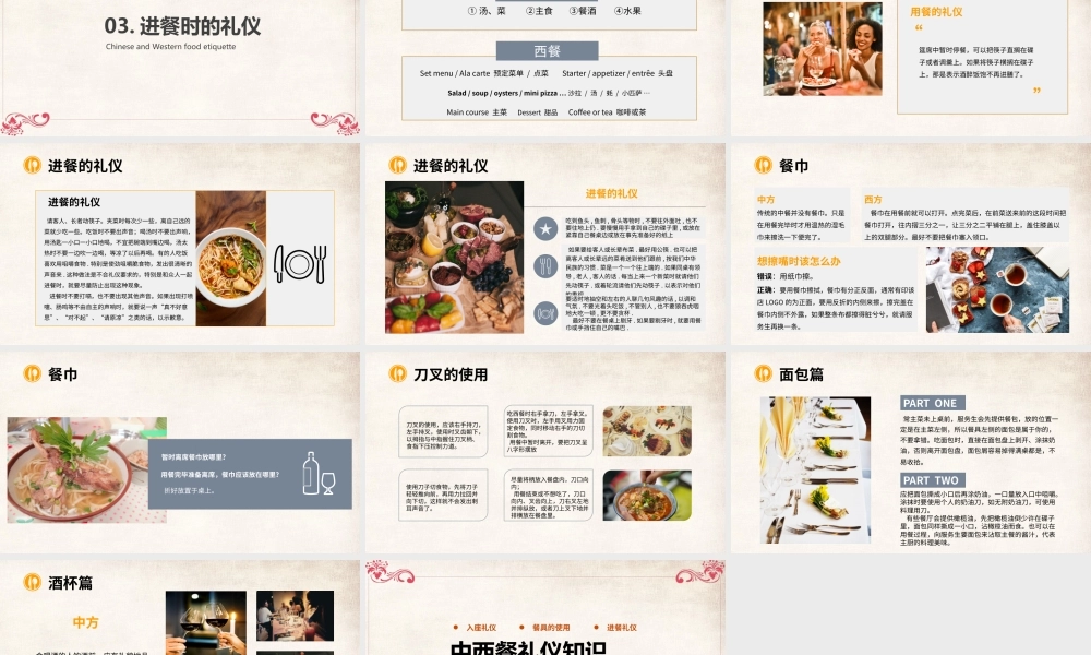 中西餐礼仪知识培训PPT课件（带内容）.pptx