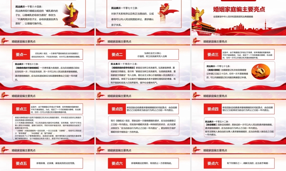 全面解读中华人民共和国首部民法典婚姻编PPT讲座课件（带内容）.pptx