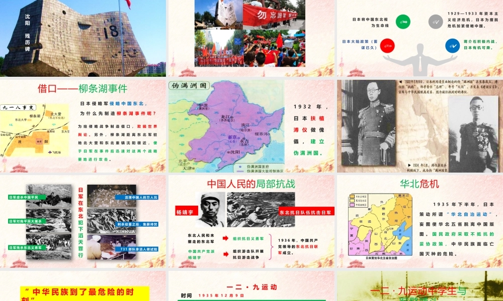 九一八与西安事变PPT课件（带内容）.pptx