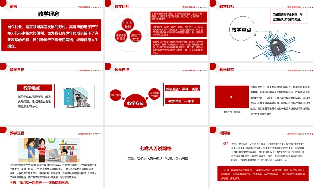 如何正确使用网络主题班会PPT课件（带内容）.pptx