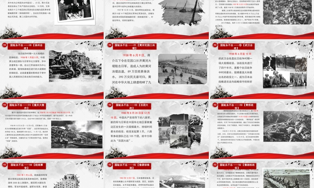 纪念九一八主题教育PPT课件（带内容）.pptx