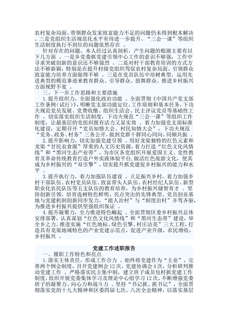 综合2篇党建工作述职报告.doc_第2页
