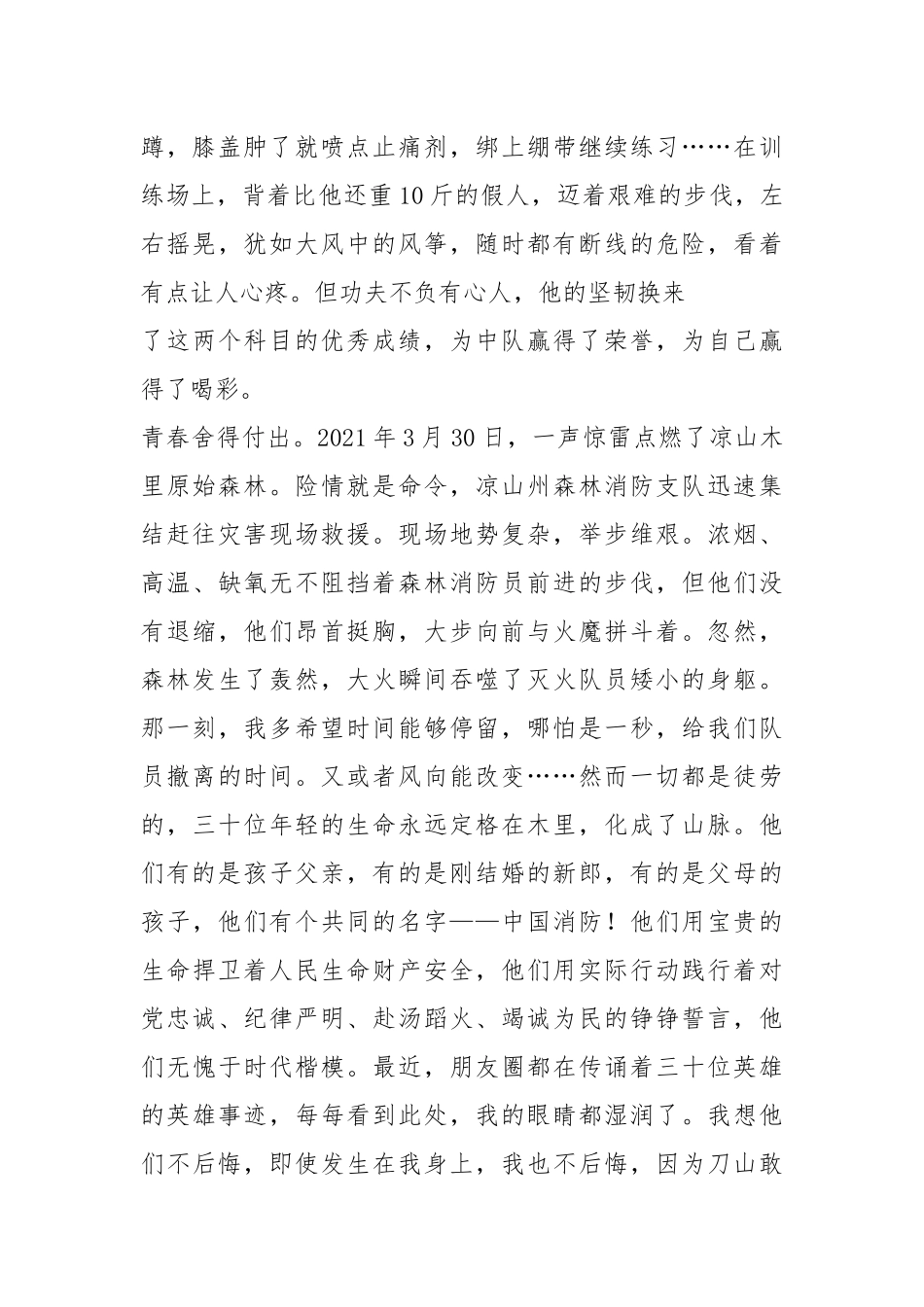 火焰蓝正青春演讲稿.docx_第2页