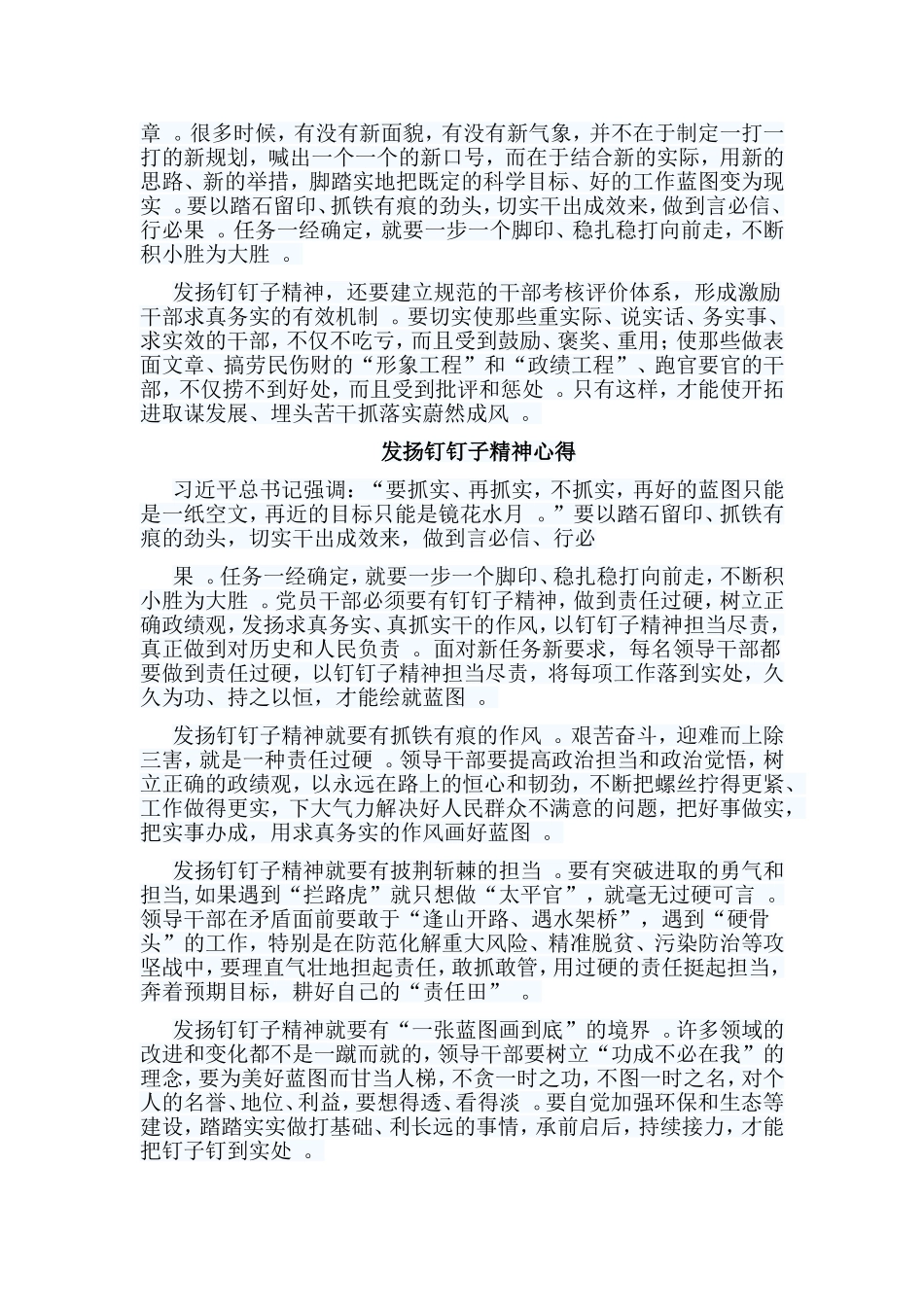 总结5篇发扬钉钉子精神心得.doc_第2页