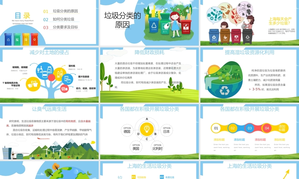 垃圾分类科普培训PPT课件（带内容）.pptx