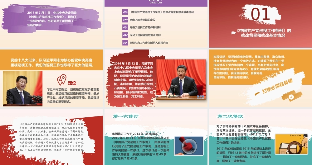 新修改的《中国共产党巡视工作条例》解读党课培训PPT课件（带内容）.pptx