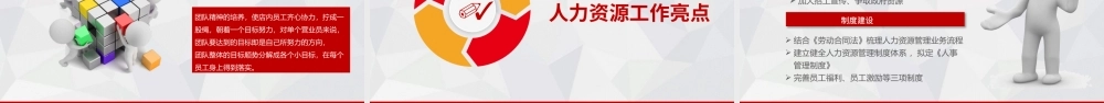 完整框架带内容人力资源工作总结PPT课件.pptx