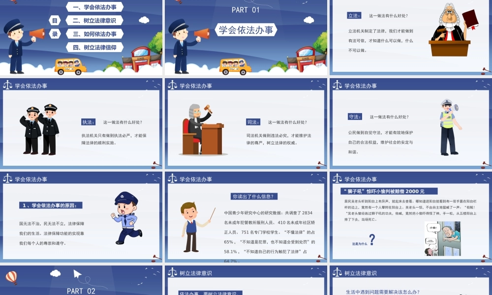 我们与法律同行法制进校园培训教育宣传PPT课件（带内容）.pptx