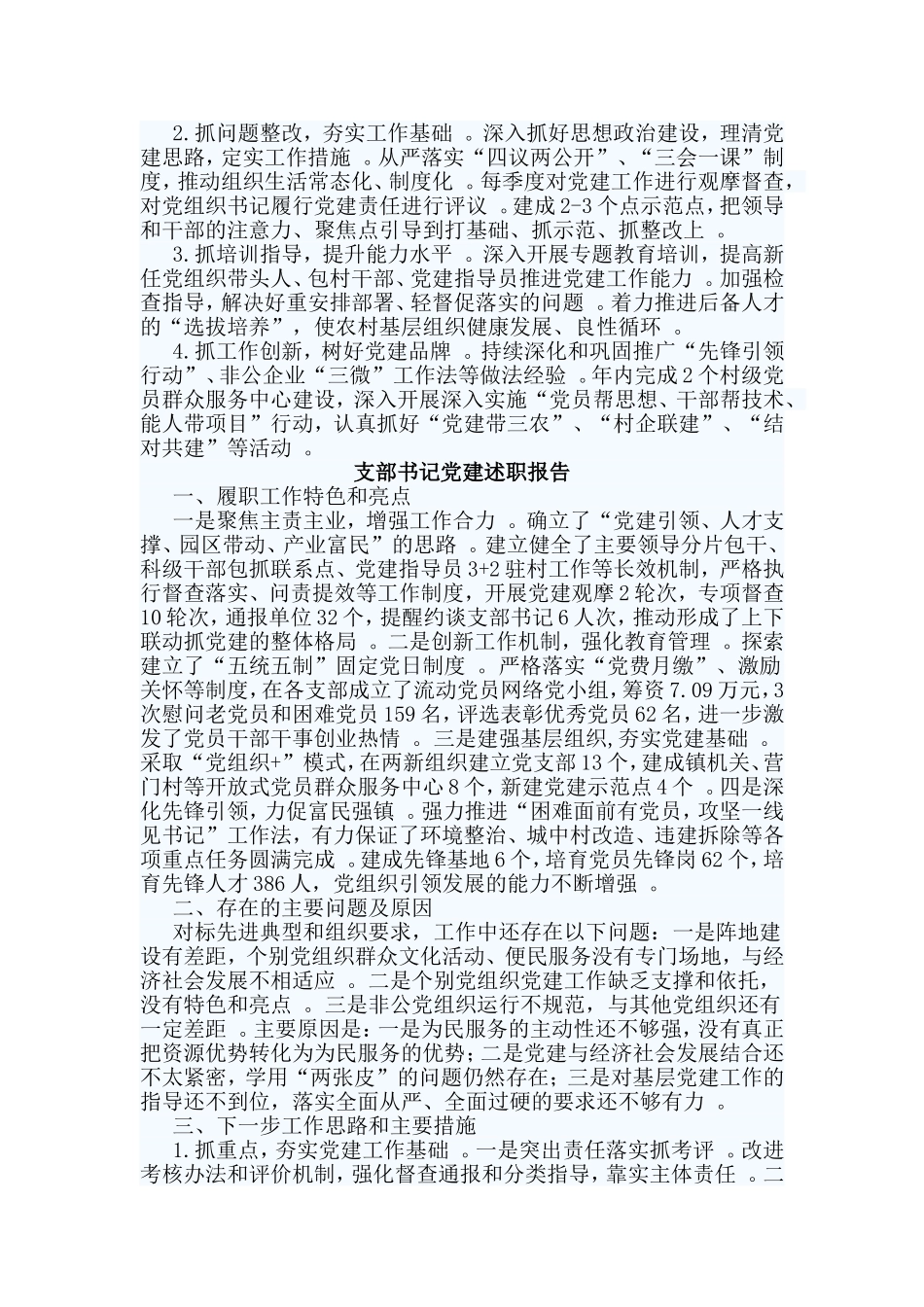 总结3篇支部书记党建述职报告.doc_第2页