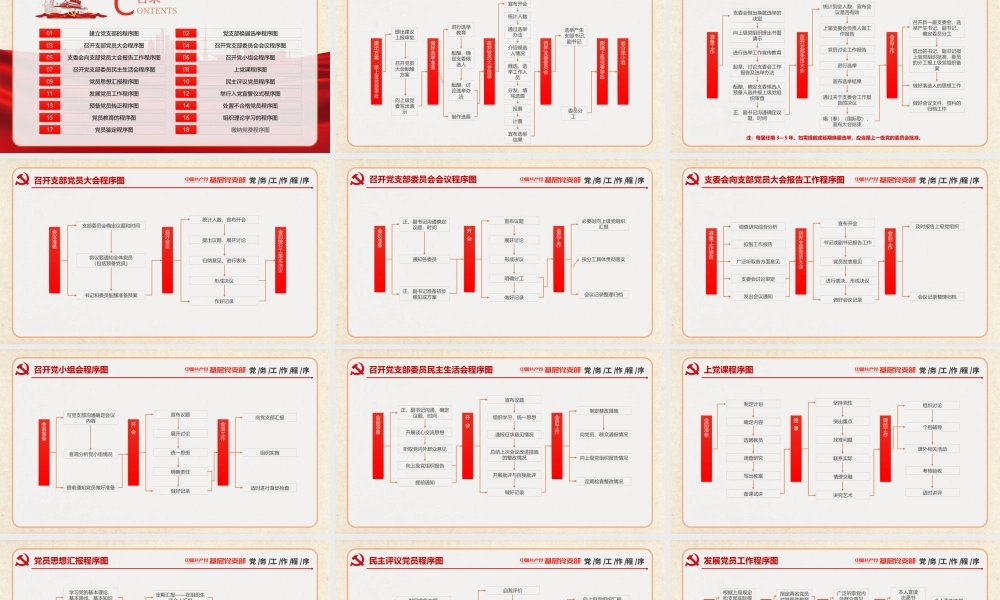 基层党支部党务工作程序党课PPT.pptx