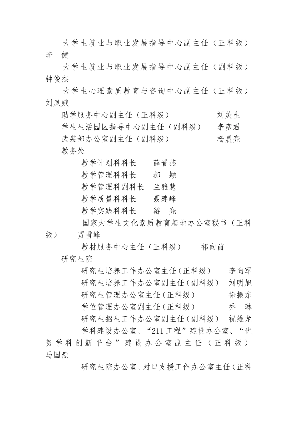 党群和行政管理部门直属单位科级领导职务拟聘人选和拟聘.doc_第2页