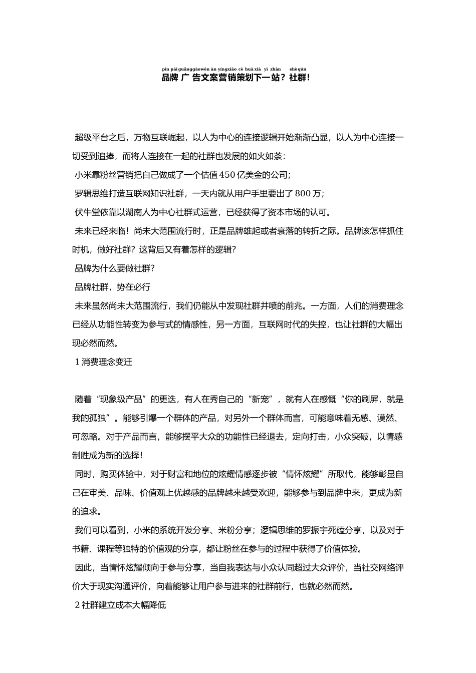 XX广告文案营销策划书.docx_第2页
