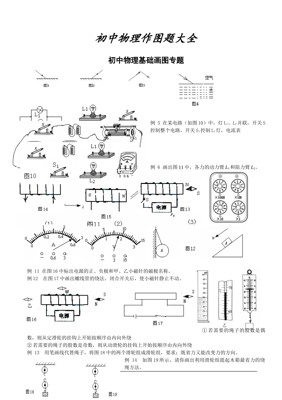 初中物理作图题大全.docx_第1页
