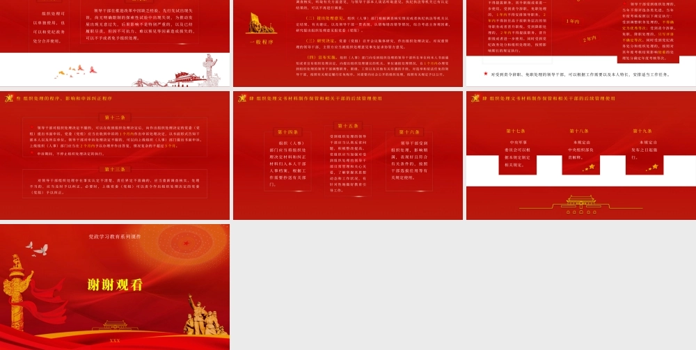 学习中国共产党组织处理规定（试行）PPT课件（带内容）.pptx