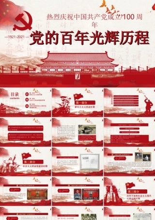 2021党史学习教育PPT课件模板.ppt