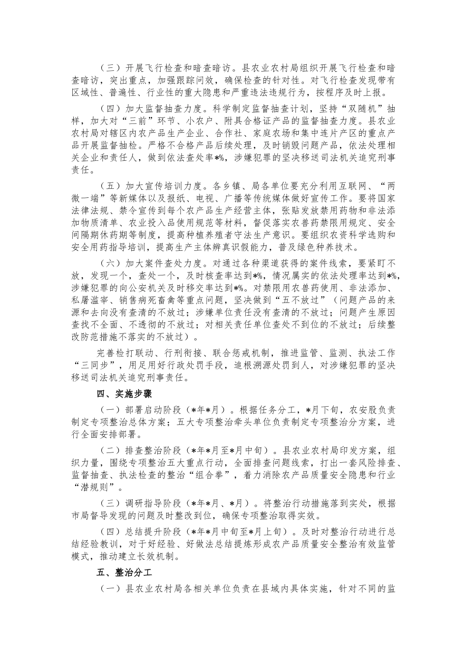 农产品质量安全整治工作方案.docx_第3页
